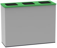 Waste metal bin KOS 1294 complete