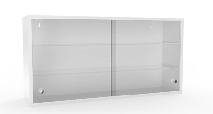 Hanging cabinet with glass sliding doors SZL (2 variants) - 1
