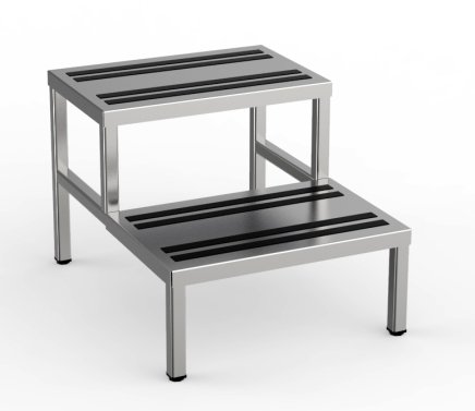 Stainless steel steps with anti-slip surface - 1