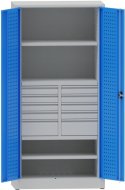 Workshop cabinet with divided drawers and shelves - 1