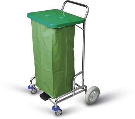 Trolley for sorting waste and laundry PEDALBAG I.220 without bag - 1