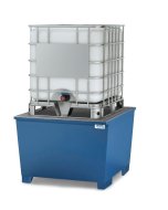 Catch basin on classic-line legs for 1 IBC tank - 1