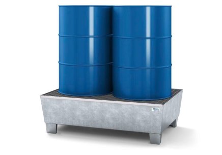 Catch basin on classic-line legs for 2 barrels - 1