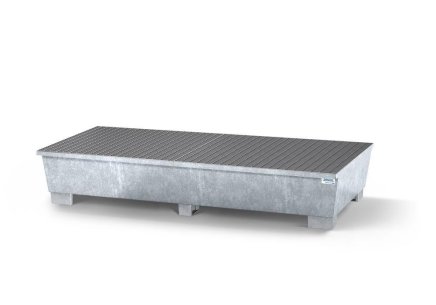 Catch basin on classic-line legs for 2 IBC tanks - 1
