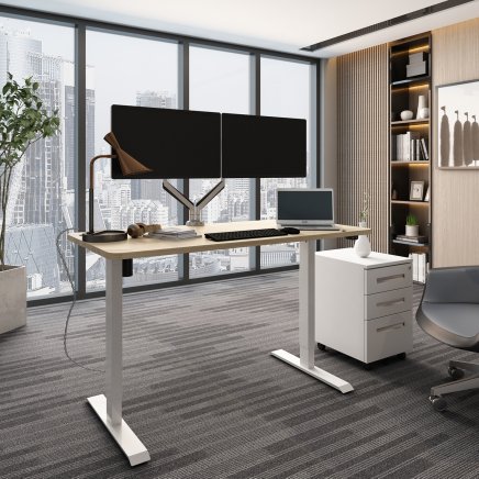 Electrically height-adjustable table, width 1200 - 2000 mm (5 models) - 2