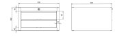 Hanging desk drawer container DUK_02_A - 6