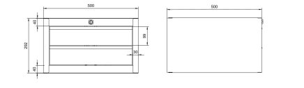 Hanging desk drawer container DUK_02_A - 6