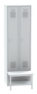 Wardrobe with bench in front with grid SALP32_B - 6