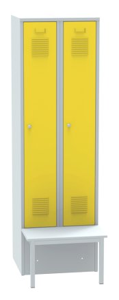 Wardrobe with bench in front SALP32_A - 1