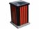 Wooden trash cans