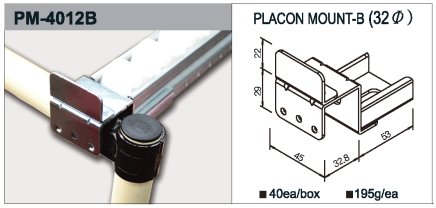 Roller track holder type PM-4012B - 1