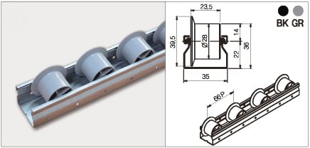 Roller track PL-351G - 1