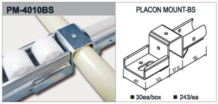 Roller track holder type PM-4010BS - 1
