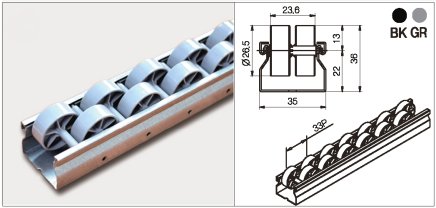 Roller track PL-351M - 1
