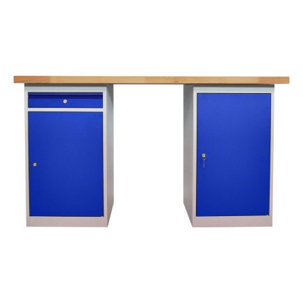 Workshop table with base container CE15_1PD - 1
