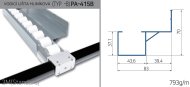 Aluminium Guide Rail for Roller Track PA-415B