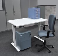 Office table with container and chair EO18_HDT_Matrix