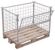 Pallet fencing on a Europallet with a folding wall vpa-080.027 - 1