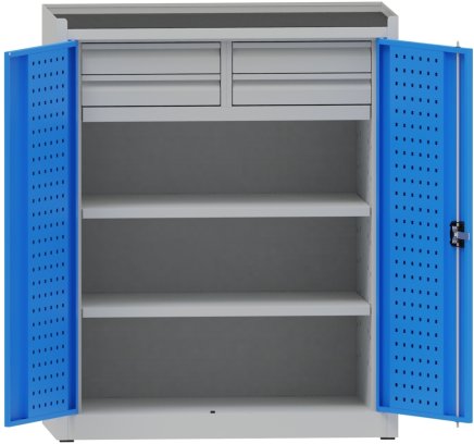 Workshop cabinet with divided drawers - 1