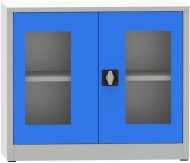 Metal filing cabinet with Plexiglas glass doors C2972H2 - 1