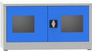 Metal filing cabinet with Plexiglas glass door C2971H1 - 1