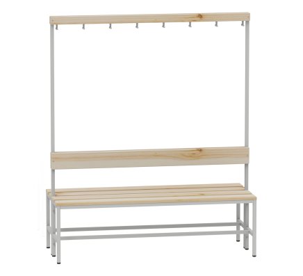 Changing room bench A6780 - width 1500 mm - 1