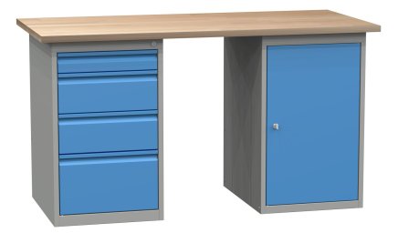 Workshop table with base container SD41235 - 1