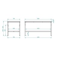 Construction for a built-in workbench - 2