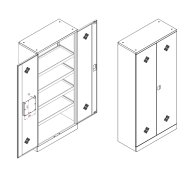 Chemical storage cabinet CSC.1992.G/Y - 3