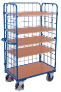 Shelf trolley with three wire fillings sw-800.305
