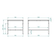 Construction for a built-in workbench - 2