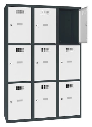 Metal wardrobe Sus 433 W width 1200 mm - 2