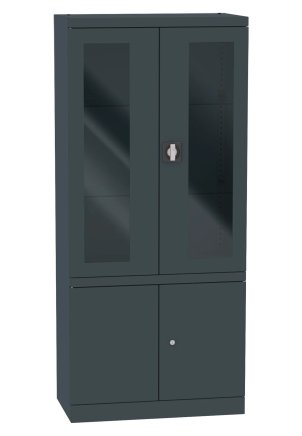 Cabinet with glass and solid doors Malow NSML 114 - 3