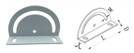 Semi-circular connecting plate KFP1 - 1