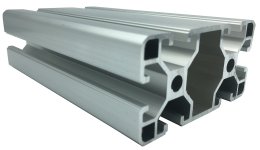 Aluminum profile 40 x 80, KA-4080  1 m + cut to size