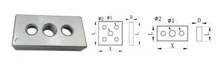 Flange for KFD-3060 profiles - 1