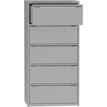 Metal filing cabinet with two rows and five drawers G2325 - 3