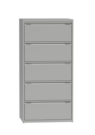 Metal filing cabinet with two rows and five drawers G2325 - 1