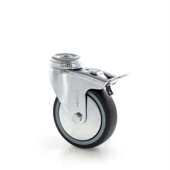 Rubber wheel with full locking 344h39E075rZLC - 1