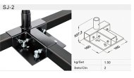 Center Mounting Bracket for Plate-Mount Casters SJ-2SV - 2