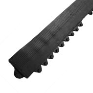 Black rubber leading edge "male" for Diamond Plate Tile mat - 1