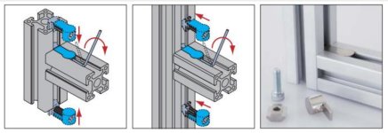 Clamp for connecting profiles KCR1-40 - 3