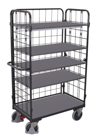Shelf trolley with three wire fillings sw-800.305/AG - 1