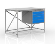 Workshop table with container with four drawers 24040533 (3 models) - 1