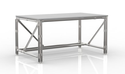 Height-adjustable table from tube system 24041230 - 4