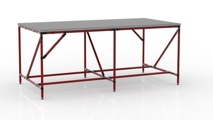 Workshop table from tube system 22042004 - 2