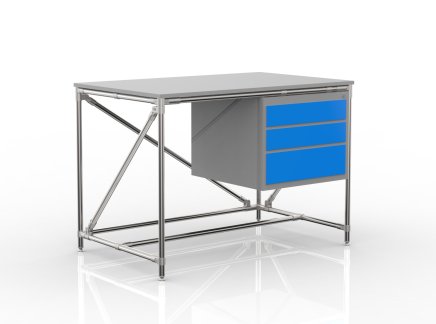 Workshop table with container with three drawers 24040532 (3 models) - 4