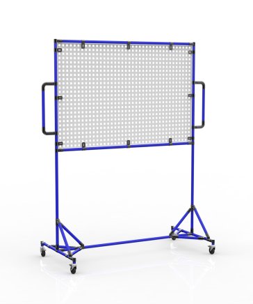 Mobile whiteboard with perforated panel 24042532 - 3