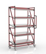 Crate rack trolley with 1000 mm wide inclined shelves, SP10040 (4 models) - 2