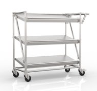 Crate rack trolley with inclined shelves 24042530 - 4